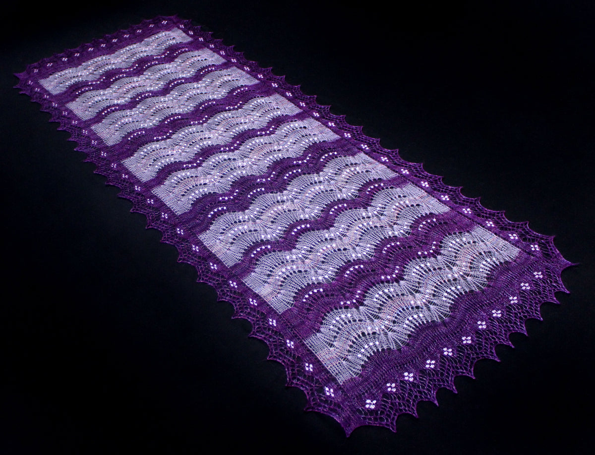 Gestrickter Ziegenflaum Schal Orenburger Schal Shawl Scarf mit Stikerei Handmade