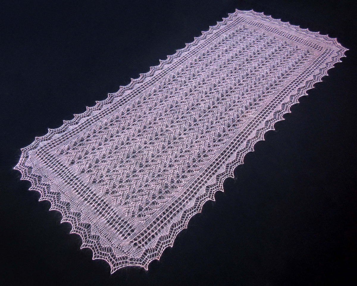 Gestrickter Ziegenflaum Schal Orenburger Schal Shawl Scarf Strick Stola Handmade