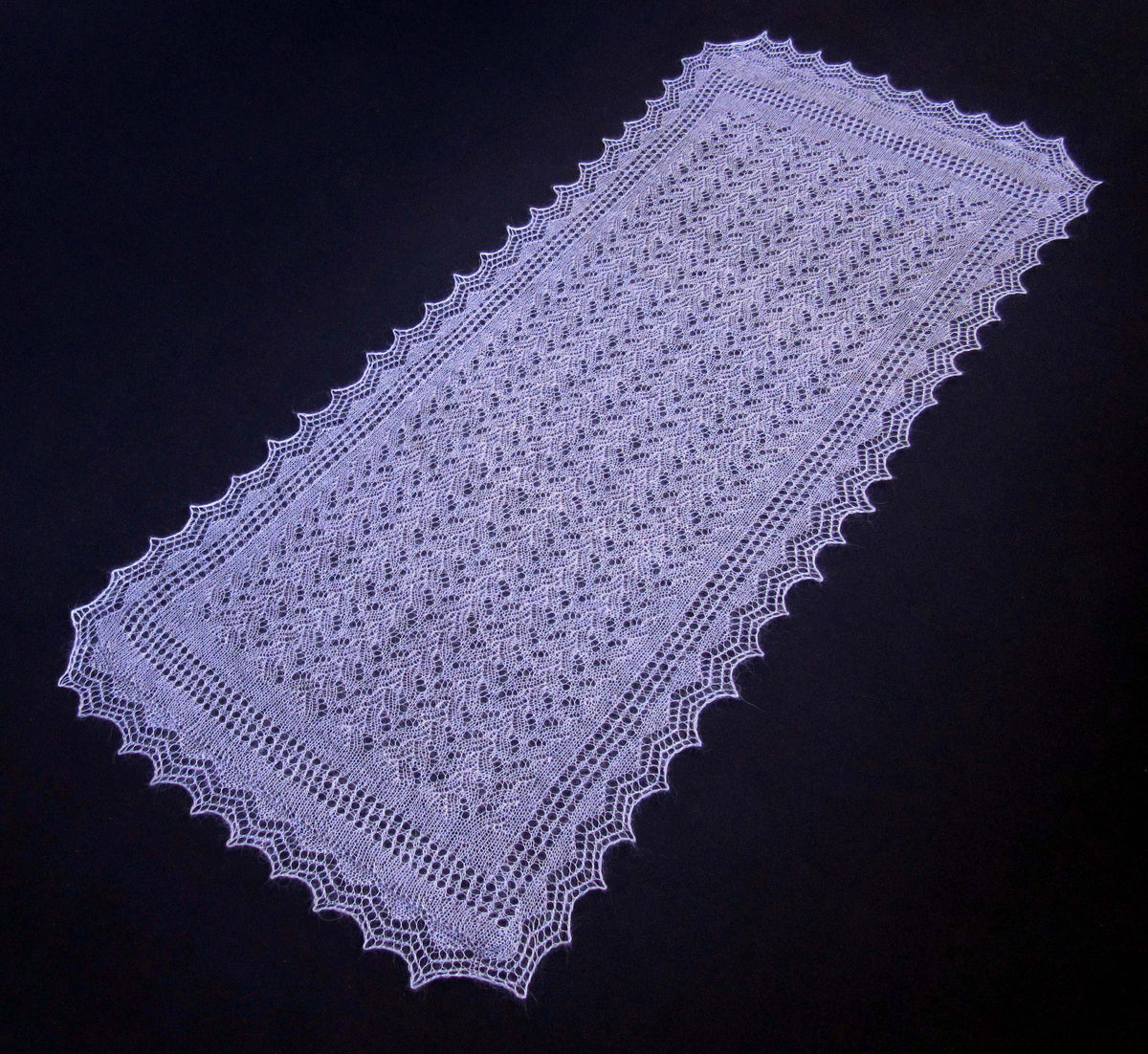 Gestrickter Ziegenflaum Schal Orenburger Schal Shawl Scarf Strick Stola Handmade