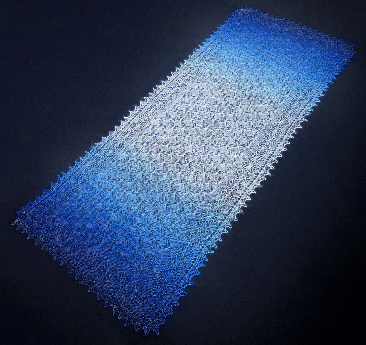 Gestrickter Ziegenflaum Schal Orenburger Schal Shawl Scarf Strick Stola Handmade