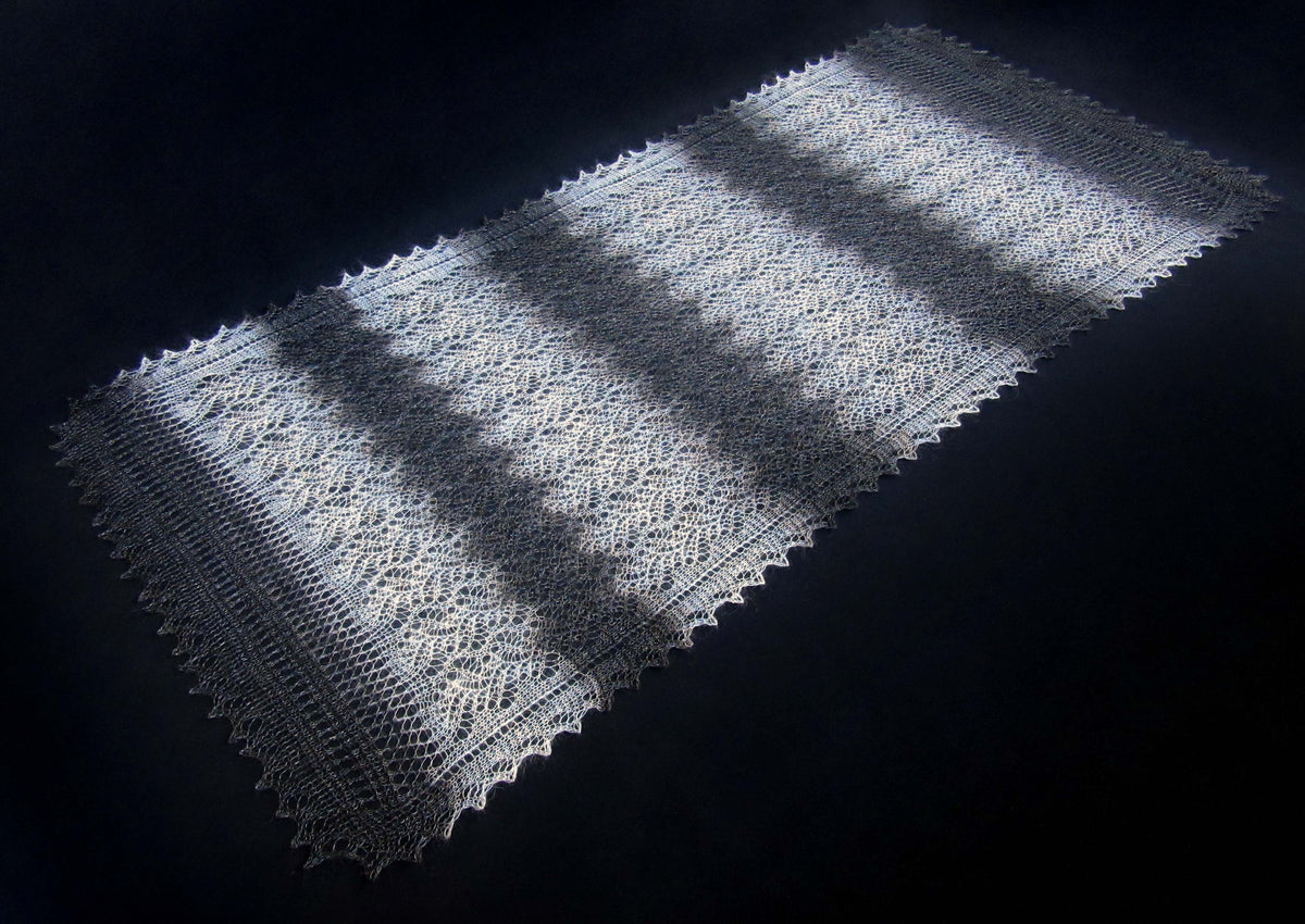 Gestrickter Ziegenflaum Schal Orenburger Schal Shawl Scarf Strick Stola Handmade