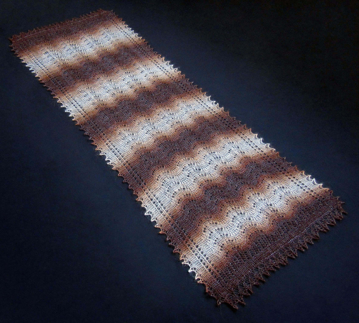 Gestrickter Ziegenflaum Schal Orenburger Schal Shawl Scarf Strick Stola Handmade