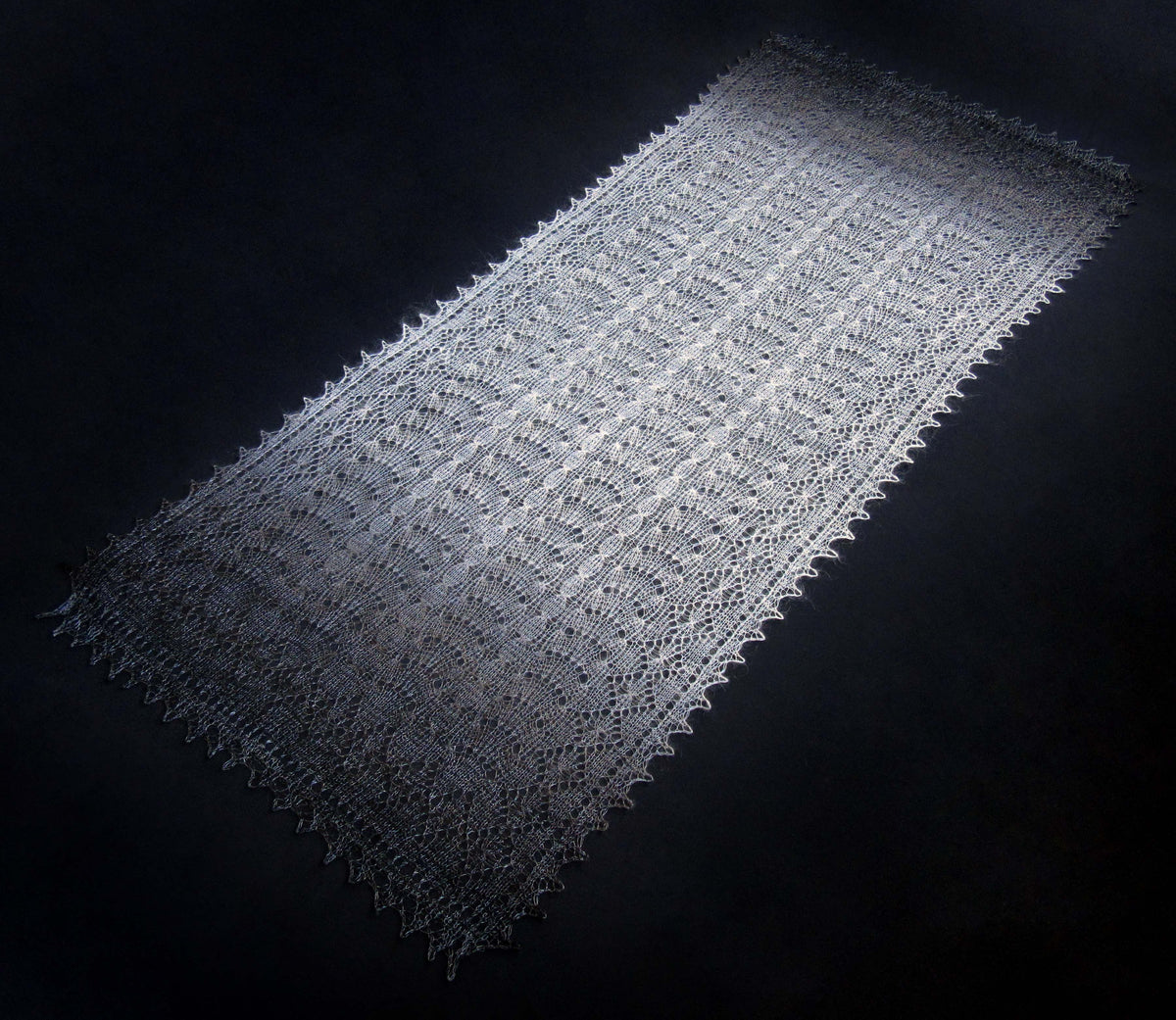 Gestrickter Ziegenflaum Schal Orenburger Schal Shawl Scarf Strick Stola Handmade