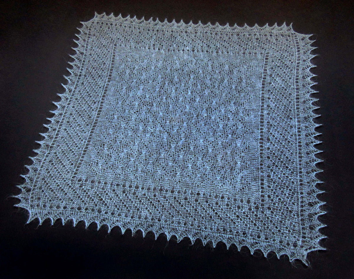 Gestrickter Ziegenflaum Schal Orenburger Schal Shawl Scarf Strick Stola Handmade