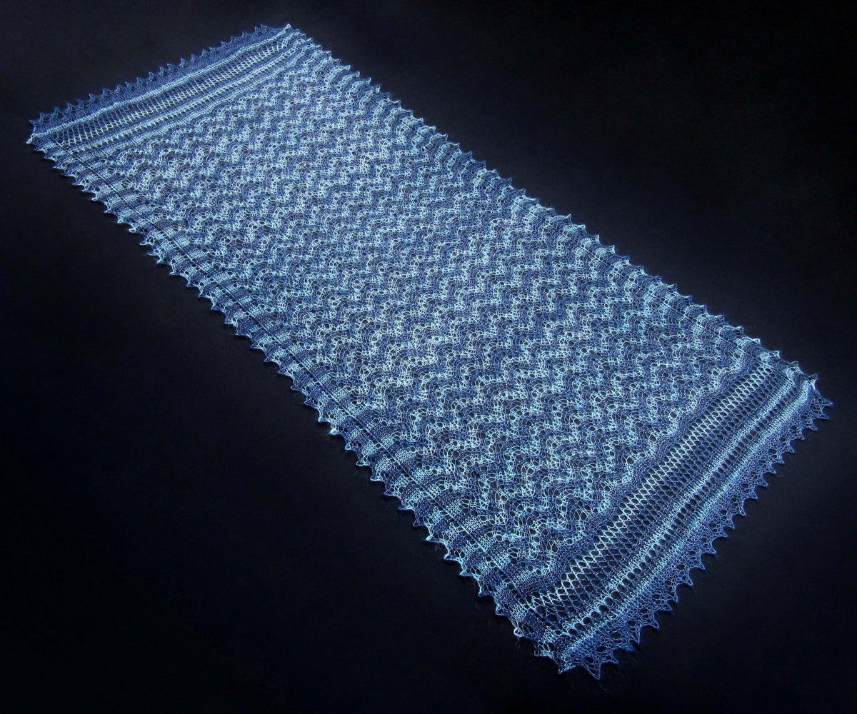 Gestrickter Ziegenflaum Schal Orenburger Schal Shawl Scarf Strick Stola Handmade
