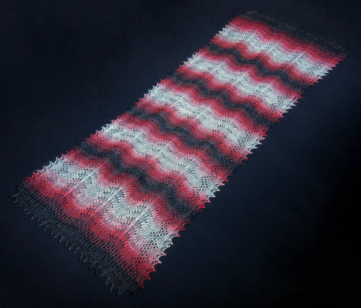 Gestrickter Ziegenflaum Schal Orenburger Schal Shawl Scarf Strick Stola Handmade