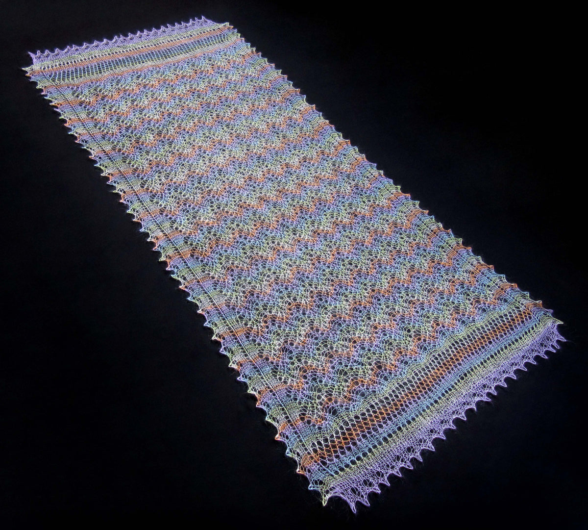 Gestrickter Ziegenflaum Schal Orenburger Schal Shawl Scarf Strick Stola Handmade