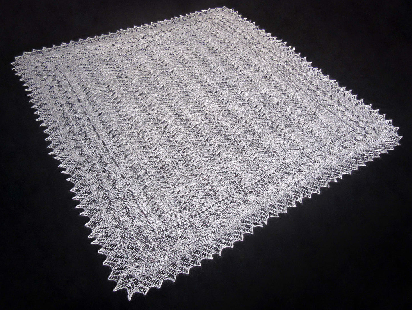 Gestrickter Ziegenflaum Schal Orenburger Schal Shawl Scarf Strick Stola Handmade