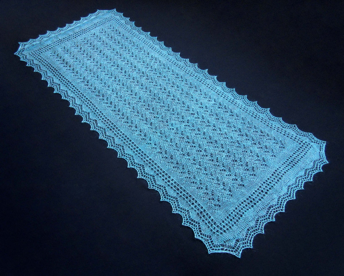 Gestrickter Ziegenflaum Schal Orenburger Schal Shawl Scarf Strick Stola Handmade