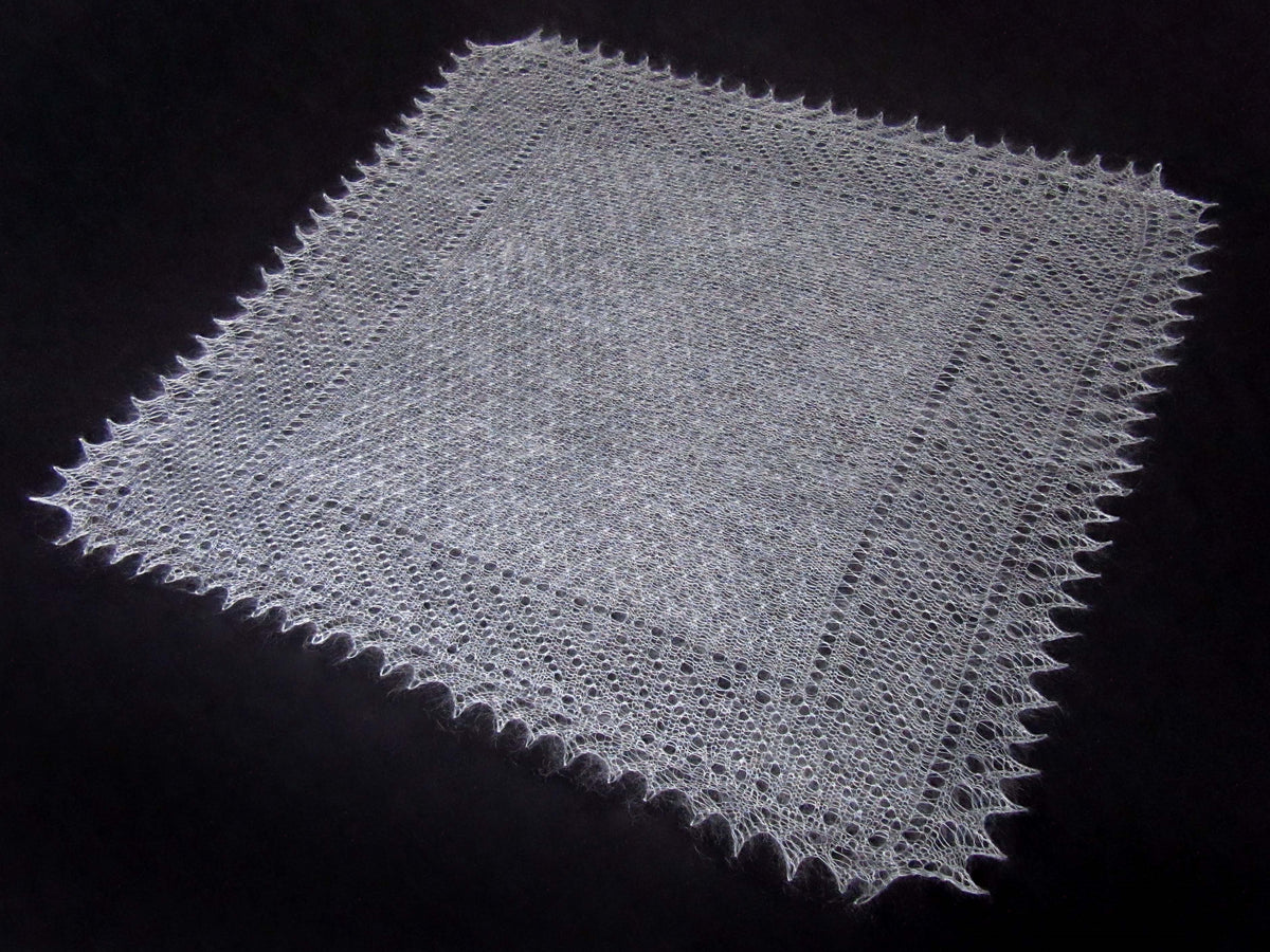 Gestrickter Ziegenflaum Schal Orenburger Schal Shawl Scarf Strick Stola Handmade