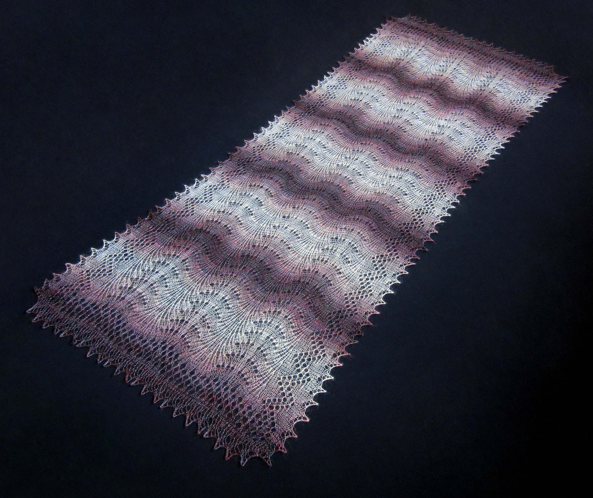 Gestrickter Ziegenflaum Schal Orenburger Schal Shawl Scarf Strick Stola Handmade