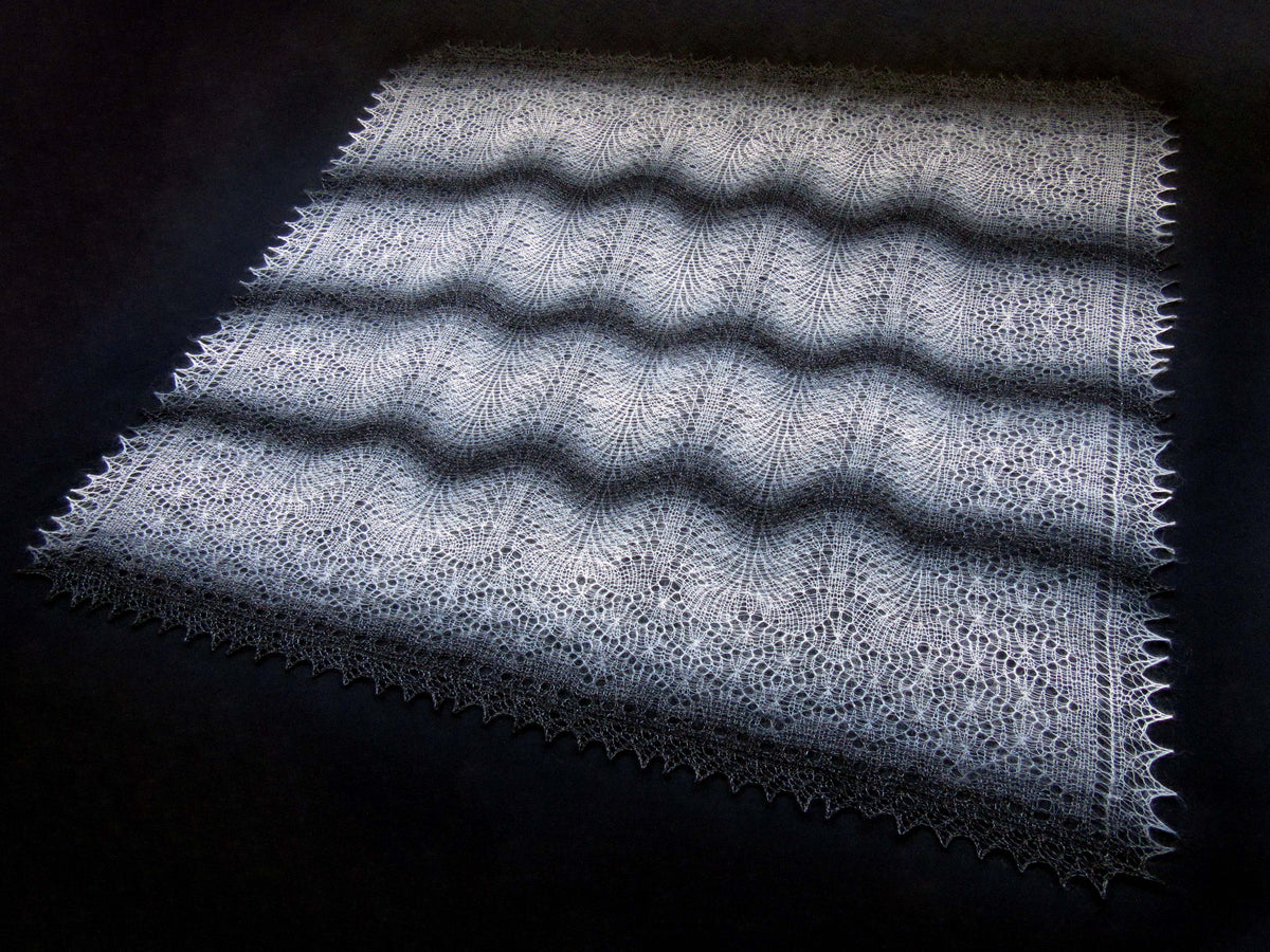 Gestrickter Ziegenflaum Schal Orenburger Schal Shawl Scarf Strick Stola Handmade