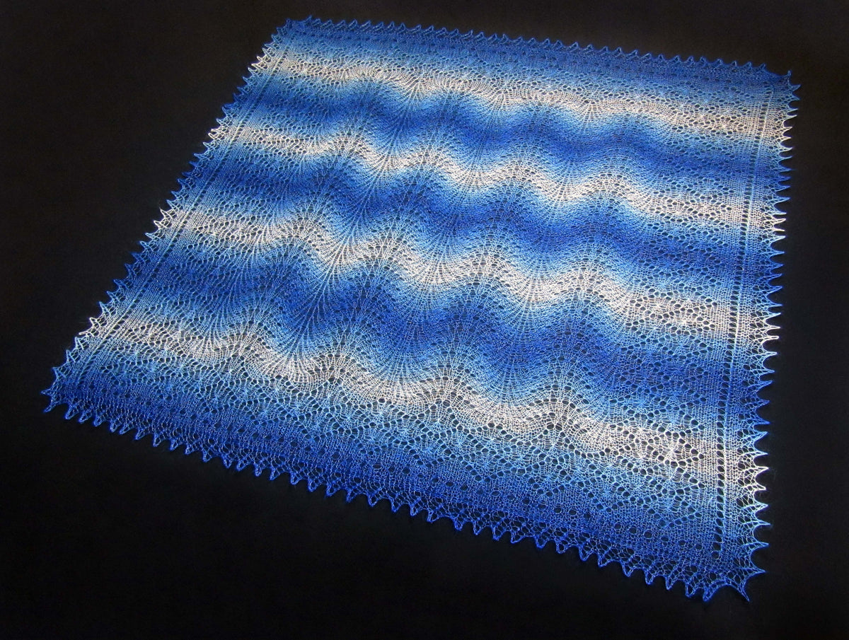 Gestrickter Ziegenflaum Schal Orenburger Schal Shawl Scarf Strick Stola Handmade