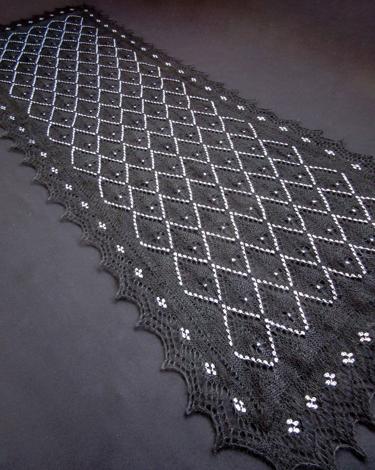 Gestrickter Ziegenflaum Schal Orenburger Schal Shawl Scarf Strick Stola Handmade