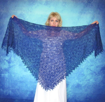 Gestrickter Ziegenflaum Schal Orenburger Schal Shawl Scarf Strick Stola Handmade