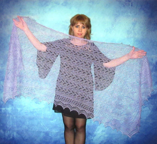 Gestrickter Ziegenflaum Schal Orenburger Schal Shawl Scarf Strick Stola Handmade