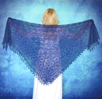 Gestrickter Ziegenflaum Schal Orenburger Schal Shawl Scarf Strick Stola Handmade