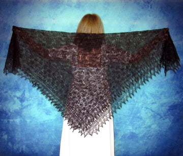 Gestrickter Ziegenflaum Schal Orenburger Schal Shawl Scarf Strick Stola Handmade