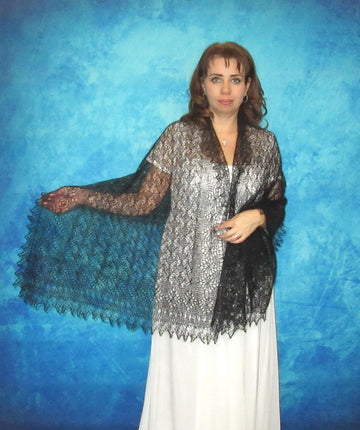 Gestrickter Ziegenflaum Schal Orenburger Schal Shawl Scarf Strick Stola Handmade