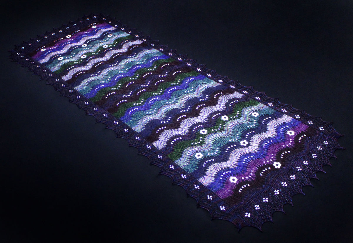 Gestrickter Ziegenflaum Schal Orenburger Schal Shawl Scarf Strick Stola Handmade