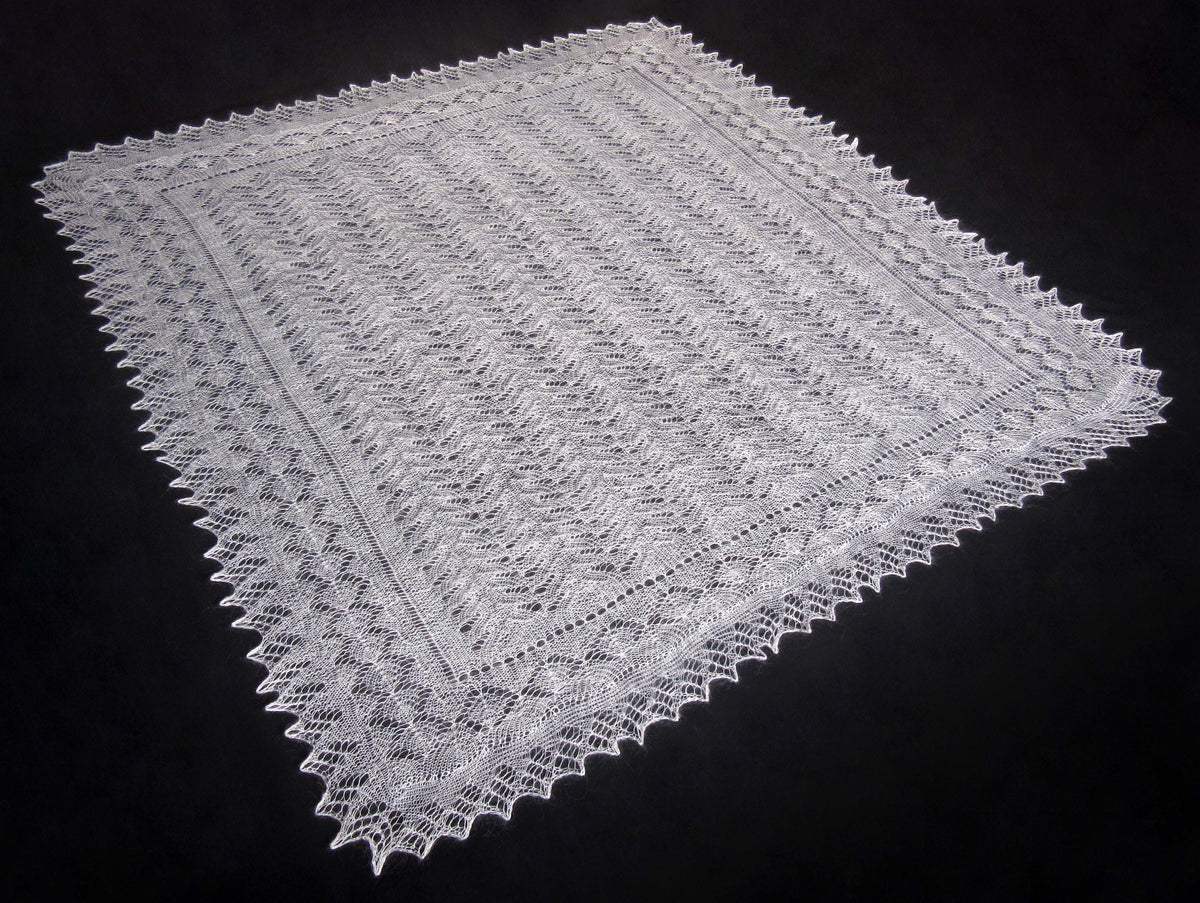 Gestrickter Ziegenflaum Schal Orenburger Schal Shawl Scarf Strick Stola Handmade