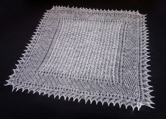 Gestrickter Ziegenflaum Schal Orenburger Schal Shawl Scarf Strick Stola Handmade