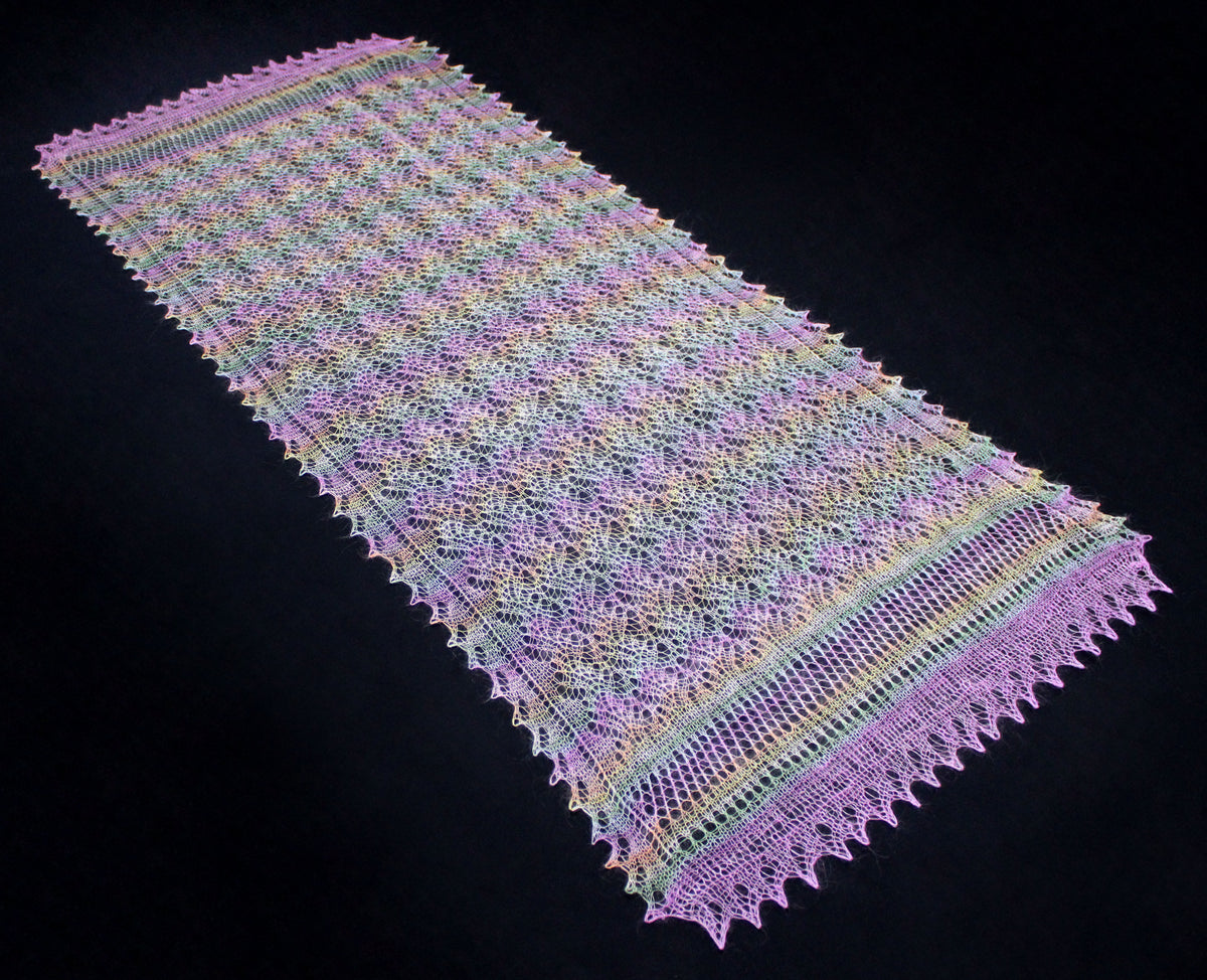 Gestrickter Ziegenflaum Schal Orenburger Schal Shawl Scarf Strick Stola Handmade