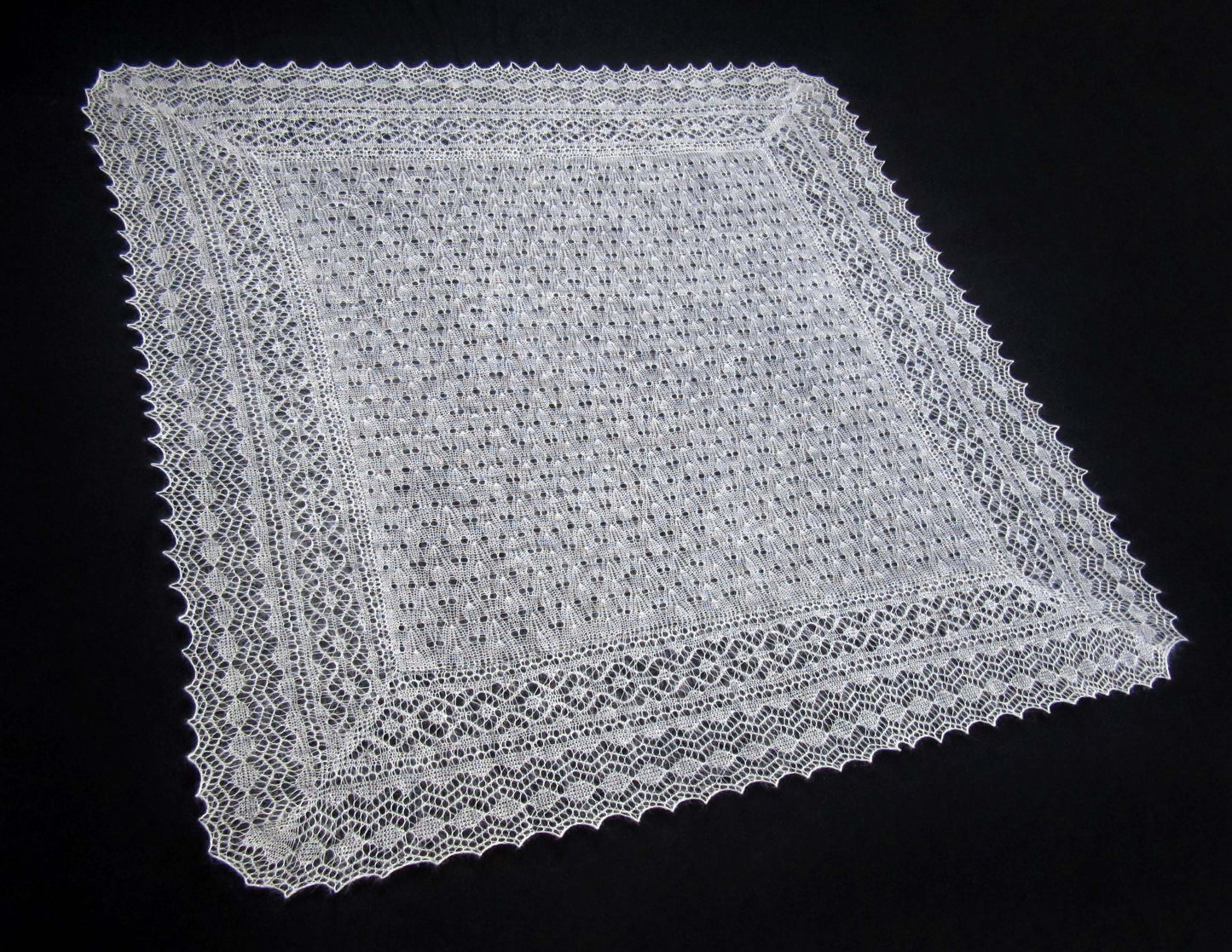 Gestrickter Ziegenflaum Schal Orenburger Schal Shawl Scarf Strick Stola Handmade