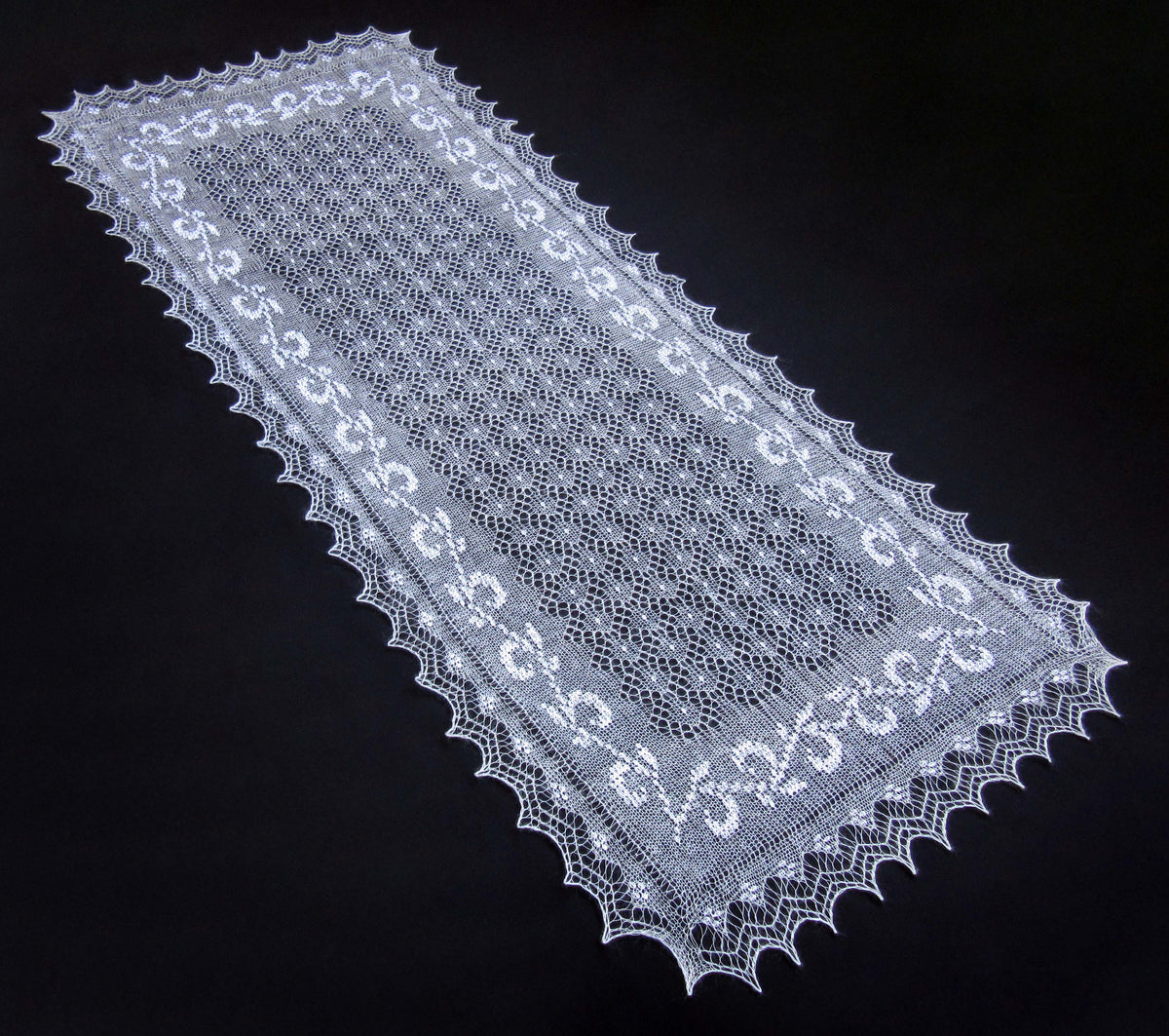 Gestrickter Ziegenflaum Schal Orenburger Schal Shawl Scarf Strick Stola Handmade