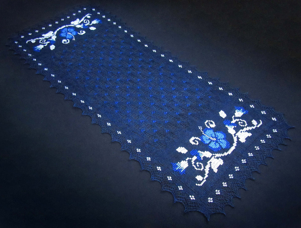 Gestrickter Ziegenflaum Schal Orenburger Schal Shawl Scarf Strick Stola Handmade