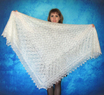 Gestrickter Ziegenflaum Schal Orenburger Schal Shawl Scarf Strick Stola Handmade