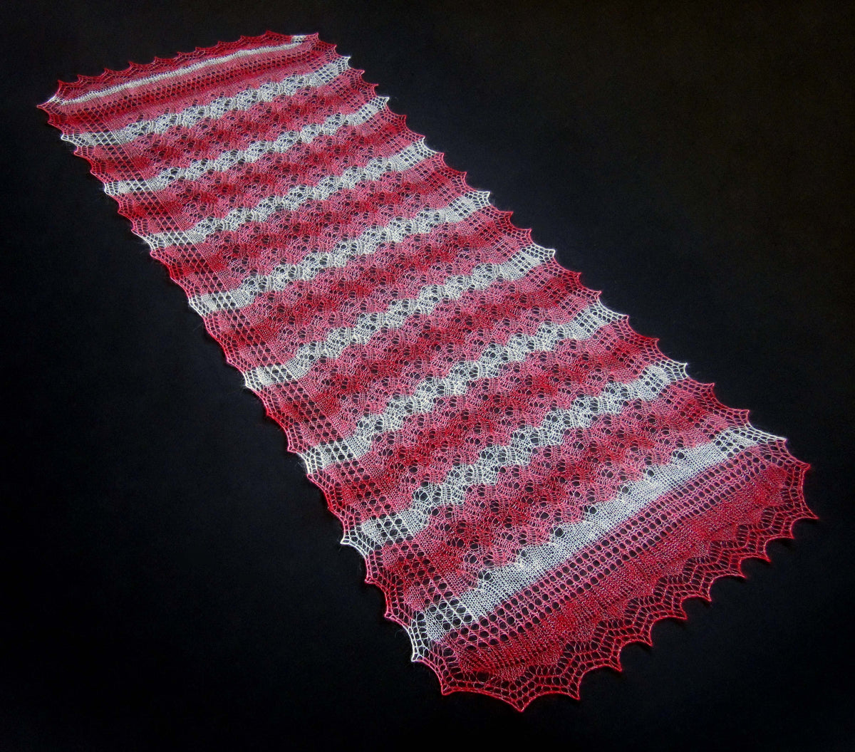 Gestrickter Ziegenflaum Schal Orenburger Schal Shawl Scarf Strick Stola Handmade