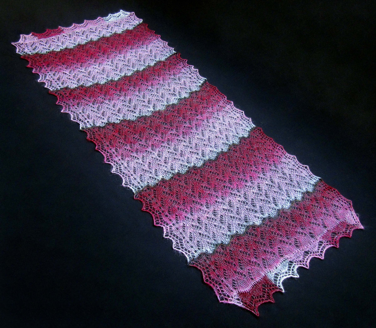 Gestrickter Ziegenflaum Schal Orenburger Schal Shawl Scarf Strick Stola Handmade