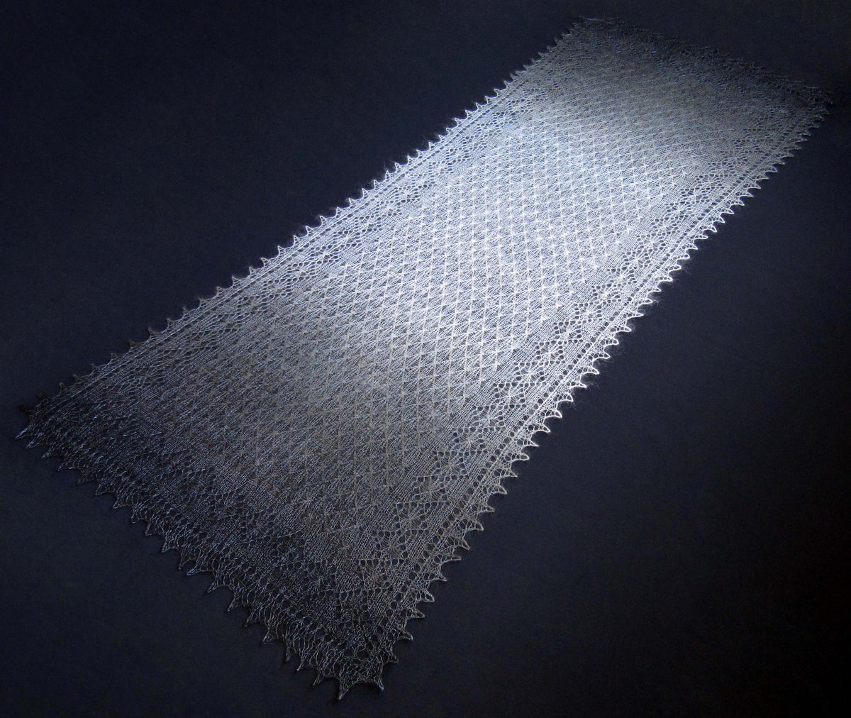 Gestrickter Ziegenflaum Schal Orenburger Schal Shawl Scarf Strick Stola Handmade