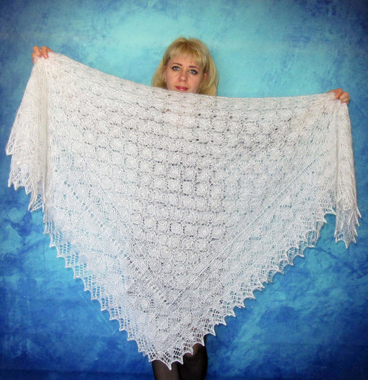 Gestrickter Ziegenflaum Schal Orenburger Schal Shawl Scarf Strick Stola Handmade