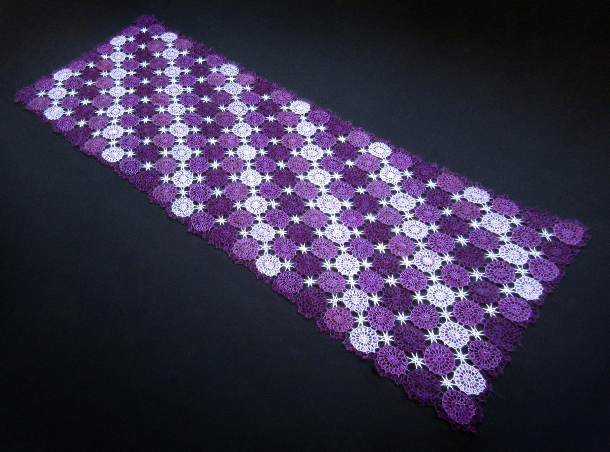 Gestrickter Ziegenflaum Schal Orenburger Schal Shawl Scarf Strick Stola Handmade