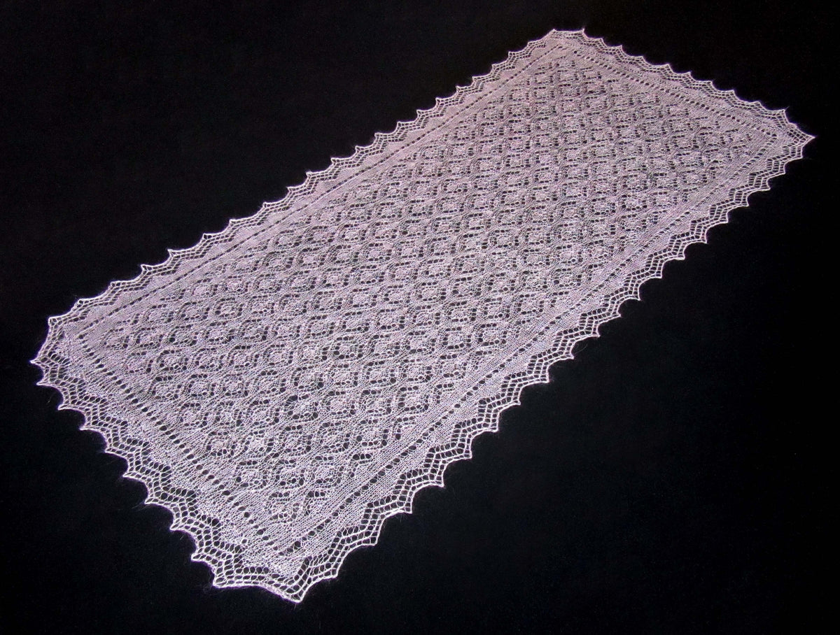 Gestrickter Ziegenflaum Schal Orenburger Schal Shawl Scarf Strick Stola Handmade