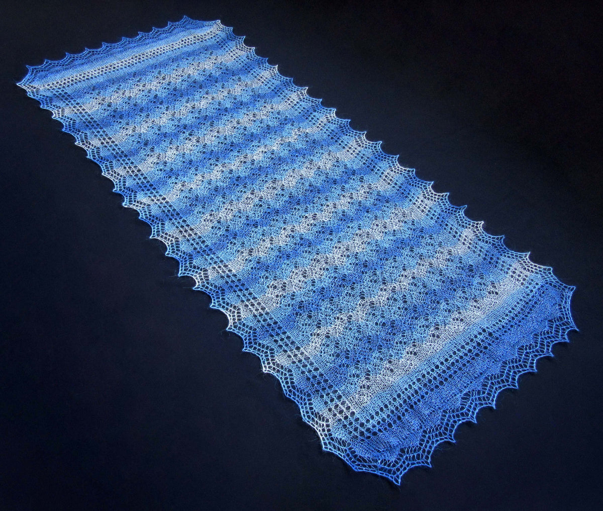 Gestrickter Ziegenflaum Schal Orenburger Schal Shawl Scarf Strick Stola Handmade