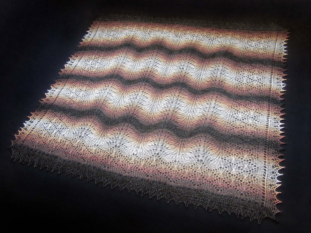 Gestrickter Ziegenflaum Schal Orenburger Schal Shawl Scarf Strick Stola Handmade