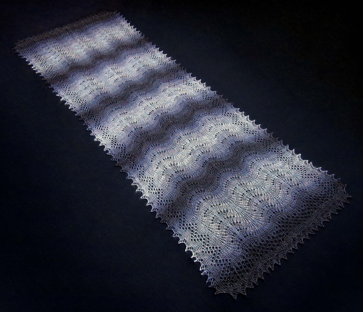 Gestrickter Ziegenflaum Schal Orenburger Schal Shawl Scarf Strick Stola Handmade