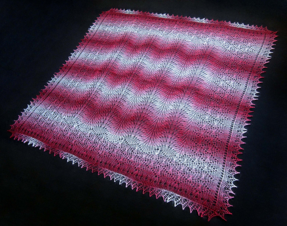 Gestrickter Ziegenflaum Schal Orenburger Schal Shawl Scarf Strick Stola Handmade