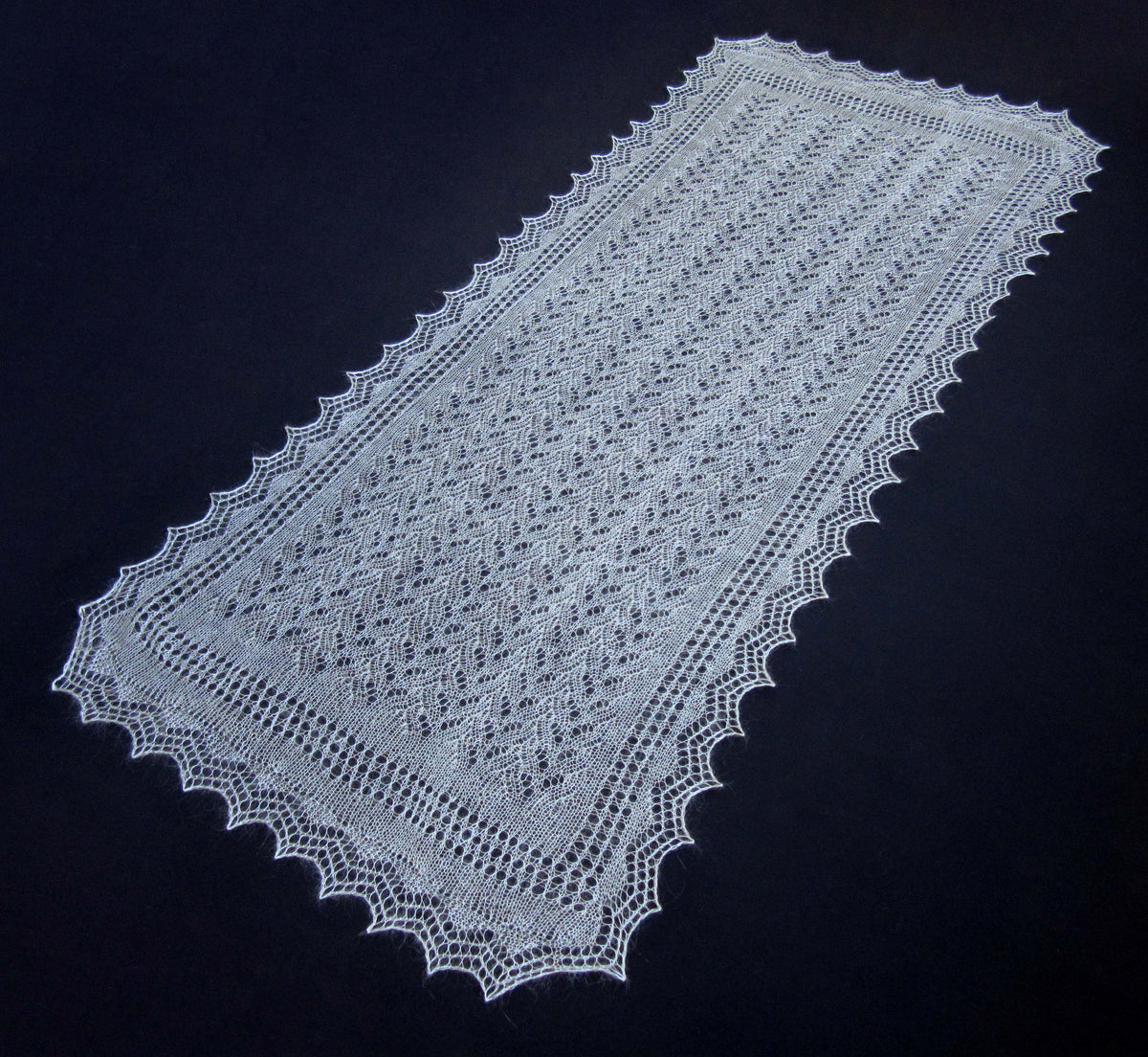 Gestrickter Ziegenflaum Schal Orenburger Schal Shawl Scarf Strick Stola Handmade