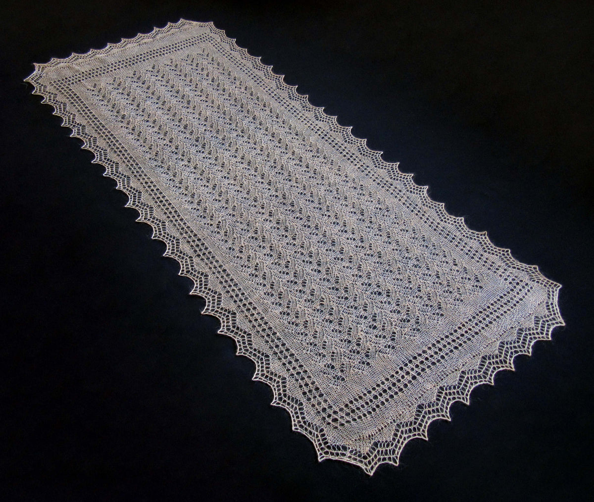 Gestrickter Ziegenflaum Schal Orenburger Schal Shawl Scarf Strick Stola Handmade