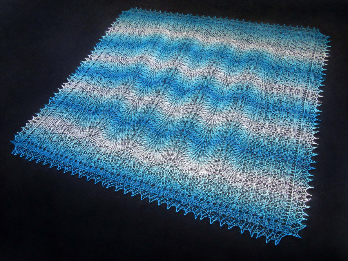 Gestrickter Ziegenflaum Schal Orenburger Schal Shawl Scarf Strick Stola Handmade