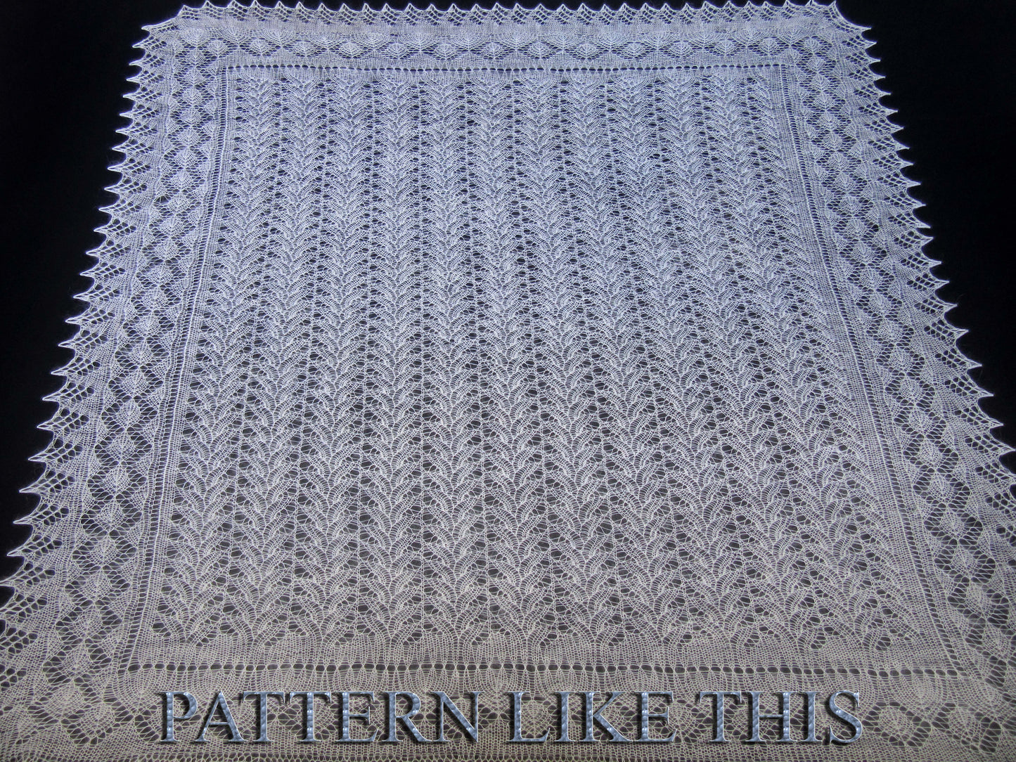 Gestrickter Ziegenflaum Schal Orenburger Schal Shawl Scarf Strick Stola Handmade